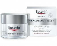 Крем дневной уход Eucerin hyaluron-filler за сухой чувствительной кожей SPF15 50МЛ