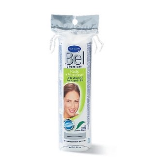 Диски ватные Bel Premium для снятия макияжа овальные с Алоэ Вера и провитамином B5, 45шт, 918554