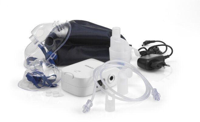 Ингалятор Omron С21 Basic NE-C803-RU компрессорный с масками для взрослых и детей, легко чистится