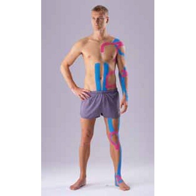 Тейп OPPO Medical для профилактики и различных мышечных и суставных травми отеков, 6 штук разных цветов, 8194