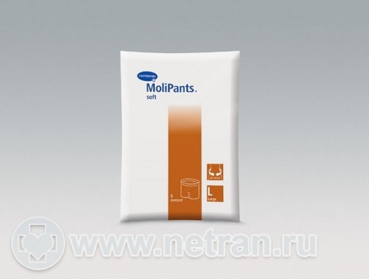 Штанишки для фиксации прокладок MoliPants Soft (МолиПанц софт) Hartmann удлиненные, L (бедра 80-120см), 5шт, 947797
