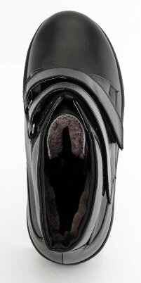 Ботинки Сурсил-Орто женские ортопедические зимние из кожи, черные, шерсть, полнота 12, 36 размер,16012-2