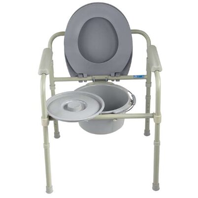 Кресло-туалет Valentine 10580 как 3 в 1 (компактный туалет, насадка на унитаз или поручень для унитаза), до 115кг
