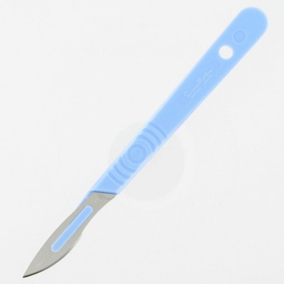 Скальпели Swann Morton/Сванн-Мортон №23, выпускается лезвие с пластиковой ручкой, применяется в хирургии, 10шт 510