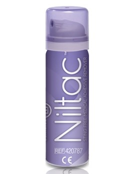 Очиститель кожи Niltac (Нилтак) спрей на силиконе для удаления клея от адгезивной пластины, 50мл, 1шт, TR101