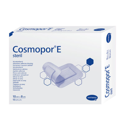 Повязка Космопор Е (Cosmopor Е) послеоперационная стерильная самоклеящаяся размером 10х8см 10шт, 900893