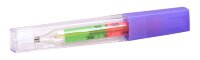 Термометр медицинский максимальный стеклянный ИМПЭКС-МЕД ртутный, цветная шкала