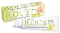 Паста зубная детская Рокс / Rocs baby Душистая ромашка, от 0 до 3 лет, защищает от кариеса, освежает, 45г
