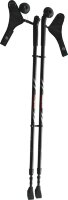 Палки для скандинавской ходьбы Ergoforce Е 0674 двухсекционные на рост 115-140см, пробковая ручка