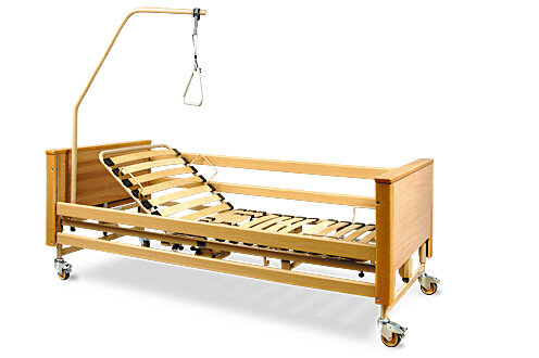 Кровать медицинская Burmeier Arminia II функциональная с электроприводом и пультом, матрасом и дугой для поднимания
