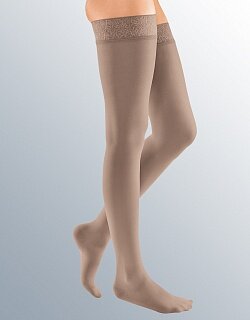 Чулки Mediven elegance с кружевной силиконовой резинкой 1-го класса компрессии и закрытым носком, 189/190