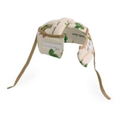 Подушка ПасТер детская защитная для головы (шлем) до 2-х лет с наволочкой из хлопка, 16х22х12см, ПДЗ021