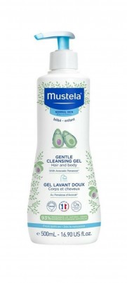 Гель для мытья детский Mustela / Мустела, с первых дней жизни, уменьшает сухость кожи, не щиплет глаза, 500мл