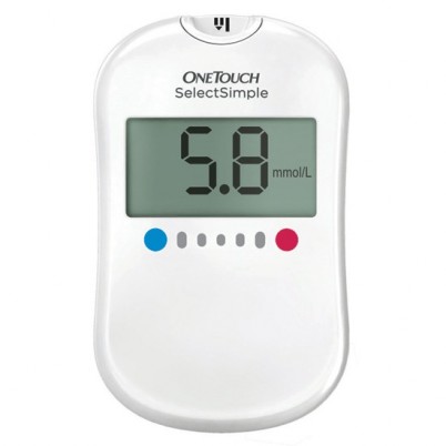 Глюкометр Onetouch Select Simple, точный, надежный, легкий, не нужно настраивать, измерение уровня сахара за 5 секунд