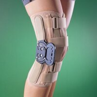 Ортез коленный OPPO Medical с боковыми шарнирами и регулировкой диапазона движения сустава, разъемная модель, 2137