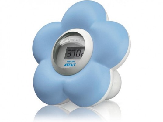 Термометр цифровой для ванной Avent, детский, создан в виде цветка, из ударопрочного пластика, без ртути, безопасный