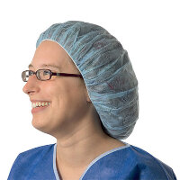 Шапочка Hartmann Foliodress cap Protect Universal берет с резинкой для медицинского персонала, голубой, 130шт, 992471