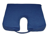 Подушка для кресел-колясок Valentine конусообразная с вырезом для копчика, нейлоновое покрытие, 44х35х7см, 63075