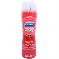 Гель - лубрикант Durex / Дюрекс, Play Strawberry, с ароматом сладкой клубники, на водной основе, объем 50 мл