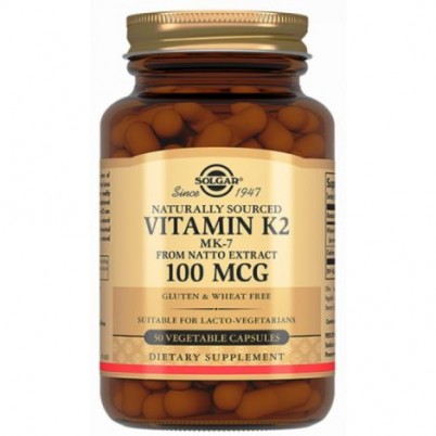 Солгар натуральный витамин К2 менахинон 7 100мкг капс. 660мг, 50 шт.
