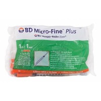 Шприц BD Micro-Fine Plus (Микро-Файн Плюс) инсулиновый U100, 1мл, 29G (0.33х12.7мм), 10шт 320909