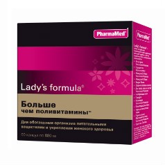 Lady's formula Больше чем поливитамины при вирусных заболеваниях и хронической усталости, 880мг, 60шт