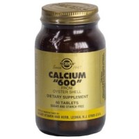 Кальций 600 Solgar из раковин устриц, профилактика остеопороза, источник витамина D и кальция, 60шт