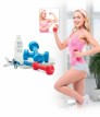 Гантель Bradex / Брадекс обрезиненная 1 кг, красная, стильный дизайн, для фитнеса и силовых тренировок, SF0159