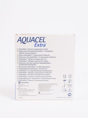 Повязка Аквасель экстра абсорбирует и удерживает экссудат, стерильная 15см х15см, 420673