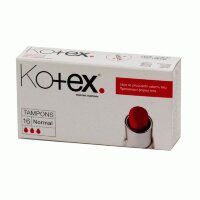 Тампоны женские Котекс / Kotex Нормал, для умеренных и обильных выделений, защищает от протекания, 16 шт