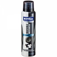 Спрей дезодорант - антиперспирант Нивея мэн / Nivea men невидимый, для черного и белого, защищает, 150мл
