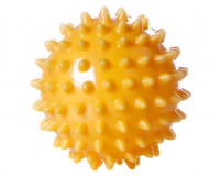 Мяч массажный Vega Vega-165 игольчатый диаметром 8см, желтый