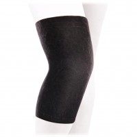 Бандаж на коленный сустав Экотен (Ecoten) из собачей шерсти согревающий, черный, ККС-Т2