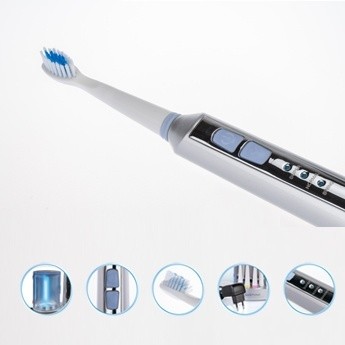 Зубная щетка SonicPulsar CS Medica CS-233-UV электрическая звуковая с зарядным устройством и УФ-дезинфектор для насадок