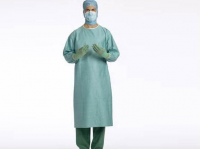 Халат хирургический BARRIER модель Классик с повышенной защитой, стерильный, 2 полотенца, р. L, 18 шт/уп, 660101