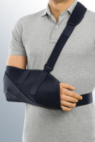 Бандаж на плечо medi arm sling поддерживающий с петлей для пальца, универсальный, серый, 865-uni