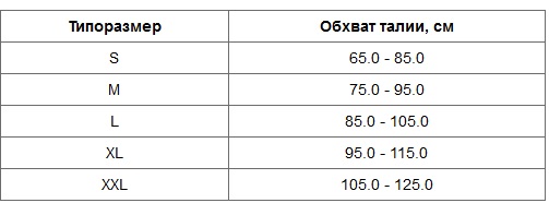 Таблица размеров Таблица размеров