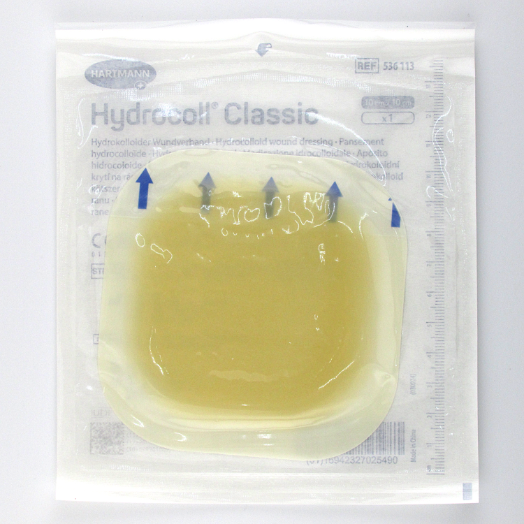 Повязка Гидроколл Классик (Hydrocoll Classic) гидроколлоидная самофиксирующаяся создает среду для заживления 10х10см, 536113
