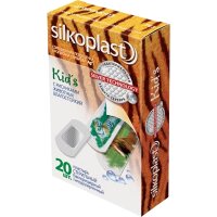 Пластырь Силкопласт Детский / Silkoplast Kids, гипоаллергенный, влагостойкий, с рисунками животных, 20 шт.