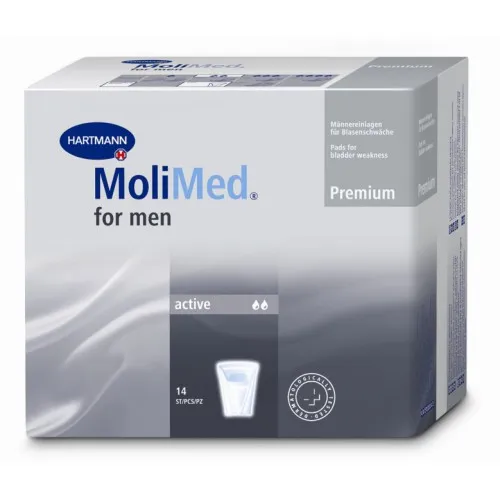 Прокладки MoliMed Premium for men Active (МолиМед Премиум мужские Актив) урологические, 14шт, 168600