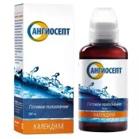 Ополаскиватель Ангиосепт, для полости рта, с календулой, с противовоспалительным и дезодорирующим действием, 200 мл