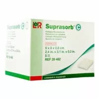 Повязка Супрасорб С (Suprasorb C) из натурального коллагена способствует заживлению ран, 6х8см, 20482