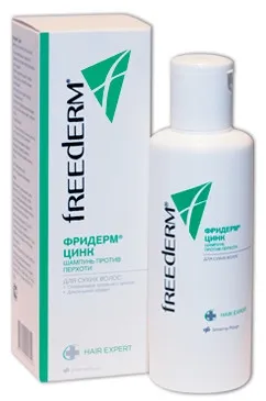 Шампунь для волос Фридерм / Friderm с цинком, против перхоти, восстанавливает структуру волос, флакон 150 мл