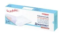 Повязка Докапласт с Протарголом (серебро) пластырная антимикробная, 10х20см, 25шт 