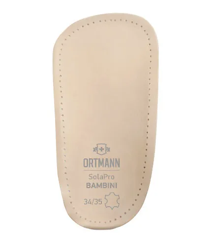 Полустельки SolaPro Bambini KBX6101 Ortmann детские ортопедические каркасные из кожи, размер 22/23, бежевые