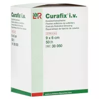 Пластырь Curafix iv (Курафикс Ай Ви) стерильный с подушечкой и прозрачным окном, 6 х7.5см, 50шт, 33696 (30050)