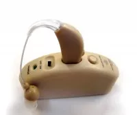 Слуховой аппарат Power Ear-2 заушный со встроенным аккумулятором и 4-мя вкладышами, усиливает звук до 125дб, JH-337