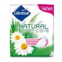 Прокладки гигиенические Libresse Natural Care Ultra Normal, надежная защита, впитывание 4 капли, длина 317 мм, 10 штук