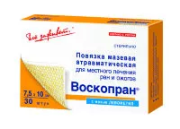 Повязка Воскопран Левометил сетчатая стерильная, 10х25см, 10шт
