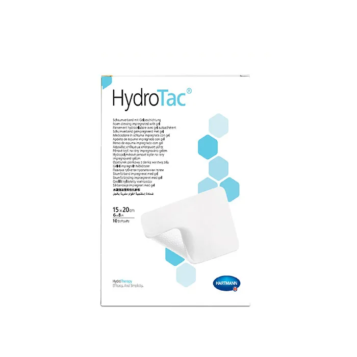 Повязка HydroTac губчатая (Гидротак) с гидрогелевым покрытием для влажного заживления ран 15х20см, 685843